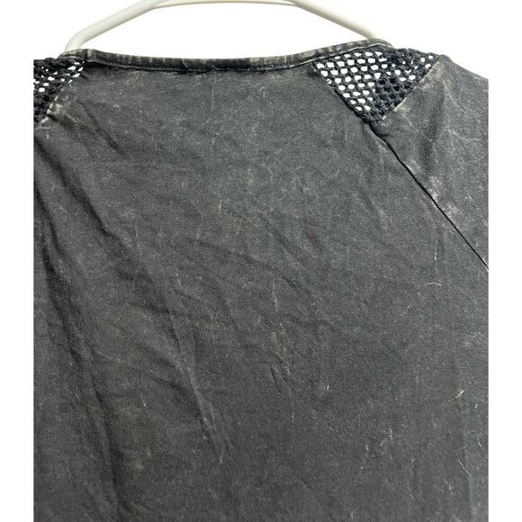 Affliction 1973 American Customs Women's Scoop Neck T-Shirt Black Lava X-Small - Picture 8 of 9